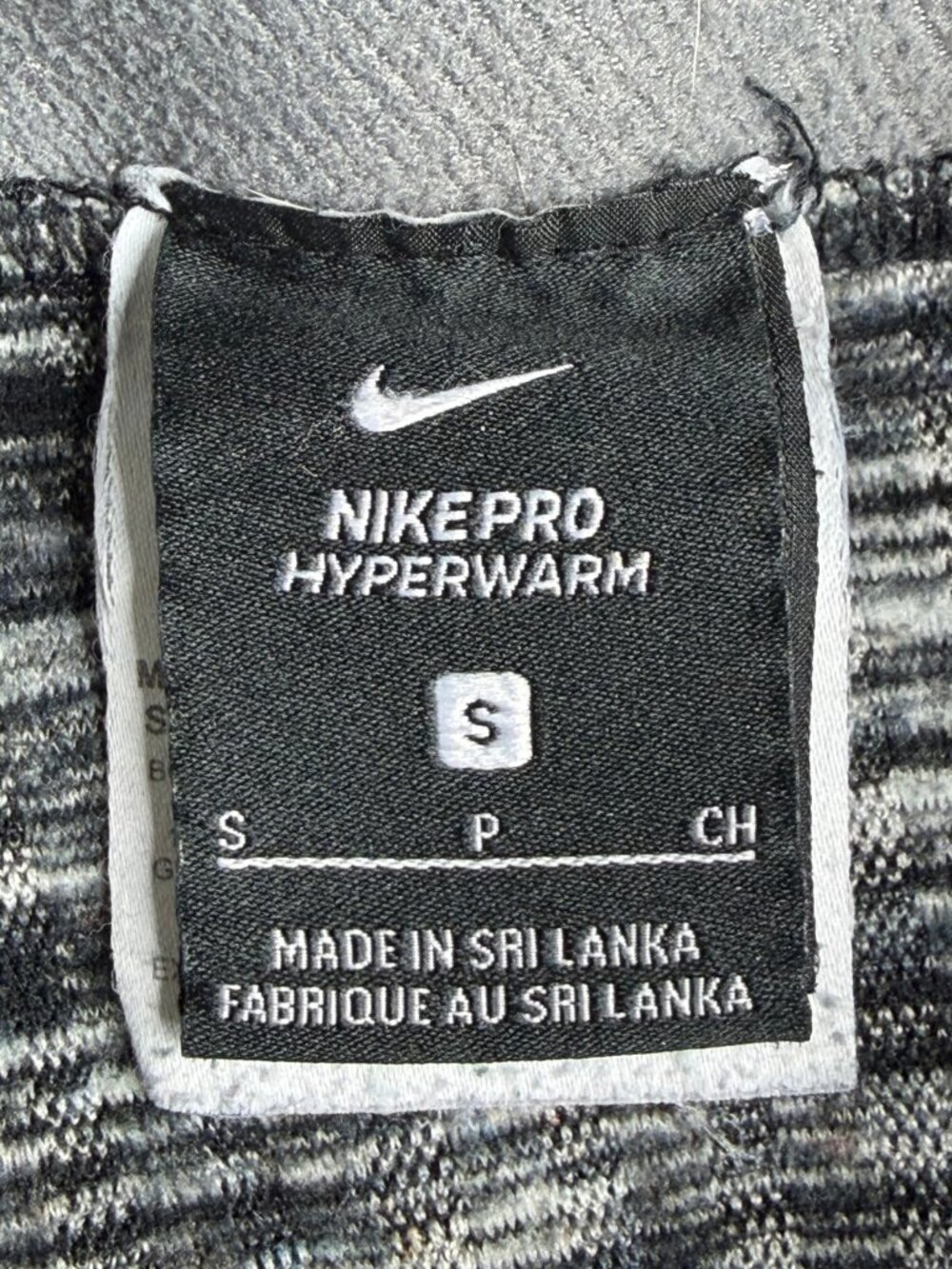 Nike Pro HyperWarm Nordic Gray Gradient Tight Leggings Stirrup Size Small - Picture 6 of 10